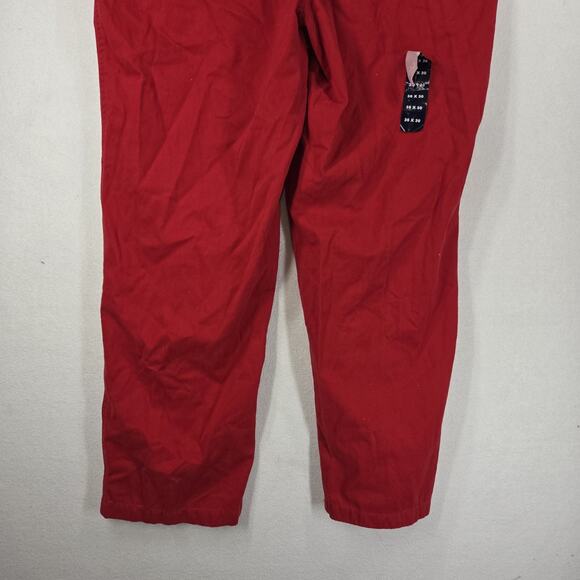 Vintage Chaps Ralph Lauren Pants Mens 36x30 Red NWT Workwear Preppy - Picture 10 of 14